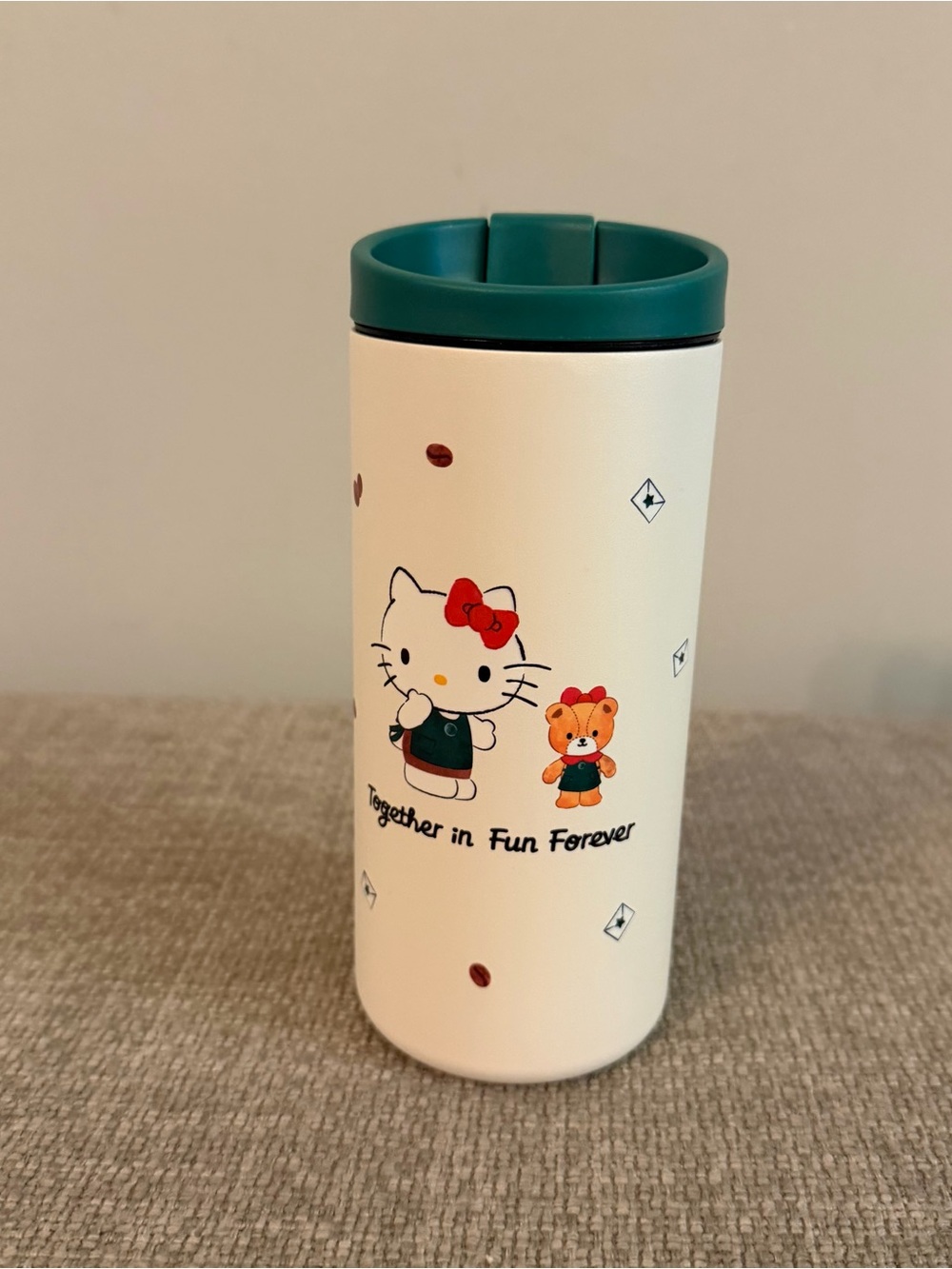 New Starbucks Hello Kitty Stainless Steel Sip Top MiiR Travel Tumbler 12 oz